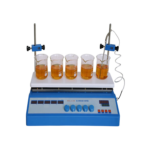 ZNCL-S-5D（新型） 數(shù)顯五點(diǎn)磁力（加熱板）攪拌器